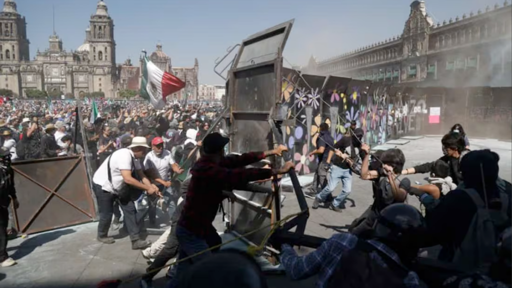 generación-Z-marcha-Claudia-Sheinbaum-fuerza-policial-oposición-política