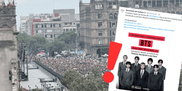 Visita de BTS con fines políticos