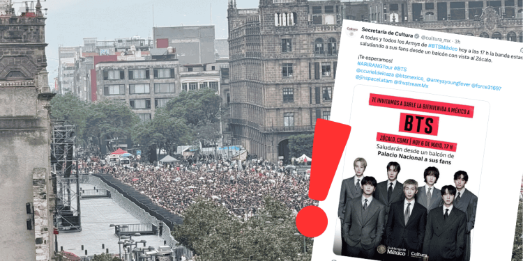 Visita de BTS con fines políticos