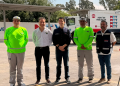 Entrega de nuevos camiones de limpieza pública en Monterrey